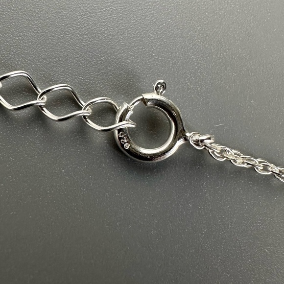 Sterling Silver Clavicle Heart Necklace - Picture 7 of 14